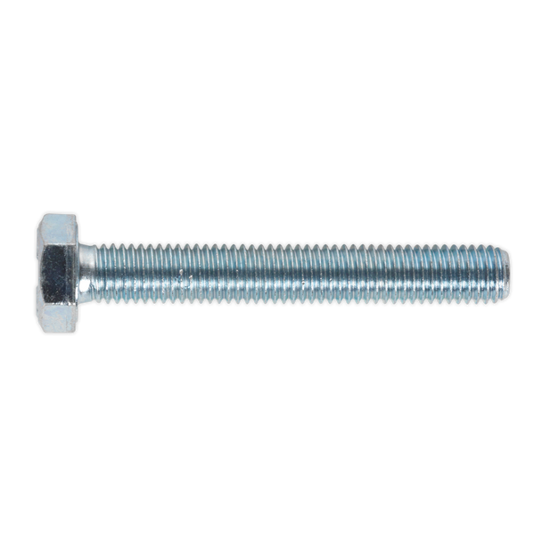 Sealey SS1070 ⏐ 8.8 Zinc Plated HT Setscrew M10 x 70mm, DIN 933 - Pack of 25