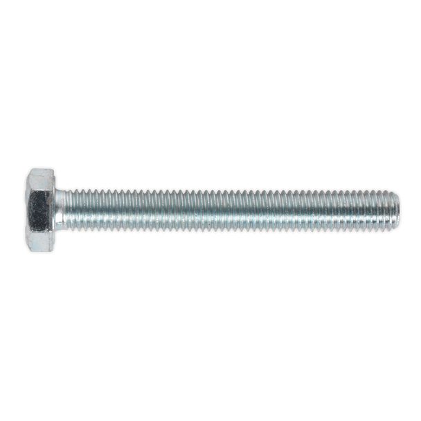 Sealey SS1080 ⏐ 8.8 Zinc Plated HT Setscrew M10 x 80mm, DIN 933 - Pack of 25