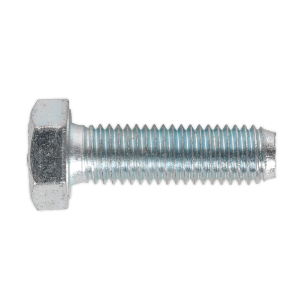 Sealey SS1240 ⏐ 8.8 Zinc Plated HT Setscrew M12 x 40mm, DIN 933 - Pack of 25