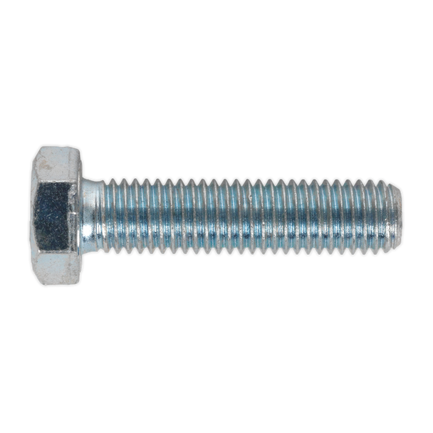 Sealey SS1250 ⏐ 8.8 Zinc Plated HT Setscrew M12 x 50mm, DIN 933 - Pack of 25