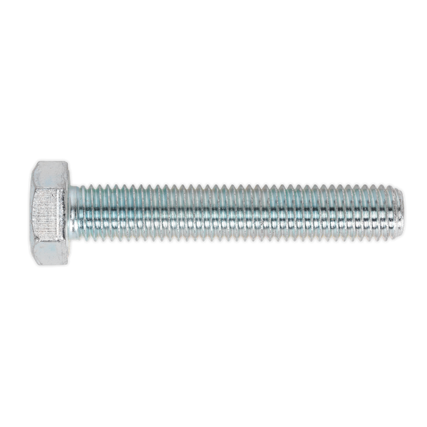 Sealey SS1480 ⏐ 8.8 Zinc Plated HT Setscrew M14 x 80mm, DIN 933 - Pack of 10