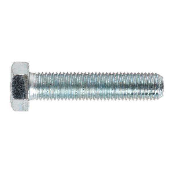 Sealey SS1675 ⏐ 8.8 Zinc Plated HT Setscrew M16 x 75mm, DIN 933 - Pack of 10