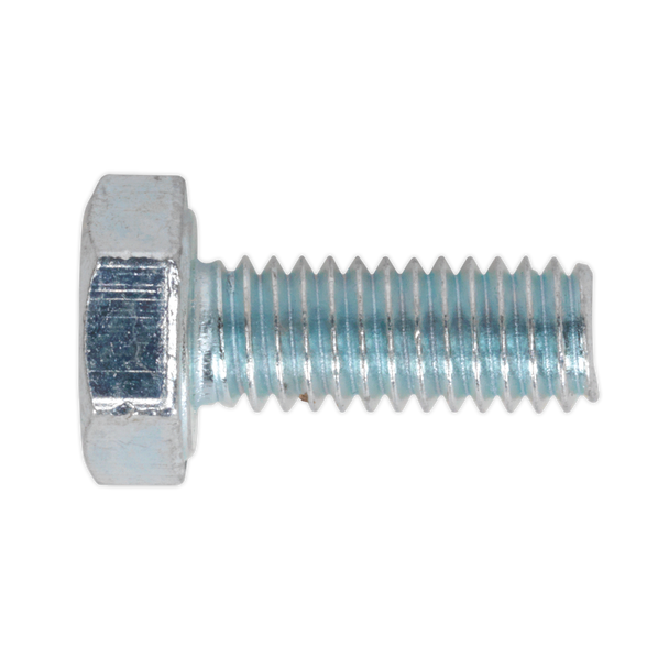 Sealey SS416 ⏐ 8.8 Zinc Plated HT Setscrew M4 x 16mm, DIN 933 - Pack of 50