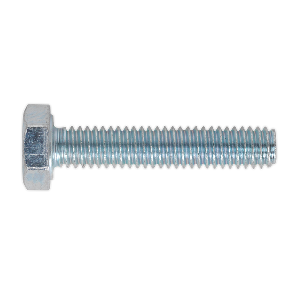Sealey SS420 ⏐ 8.8 Zinc Plated HT Setscrew M4 x 20mm, DIN 933 - Pack of 50