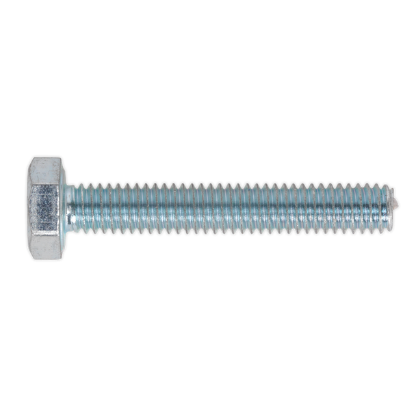 Sealey SS425 ⏐ 8.8 Zinc Plated HT Setscrew M4 x 25mm, DIN 933 - Pack of 50
