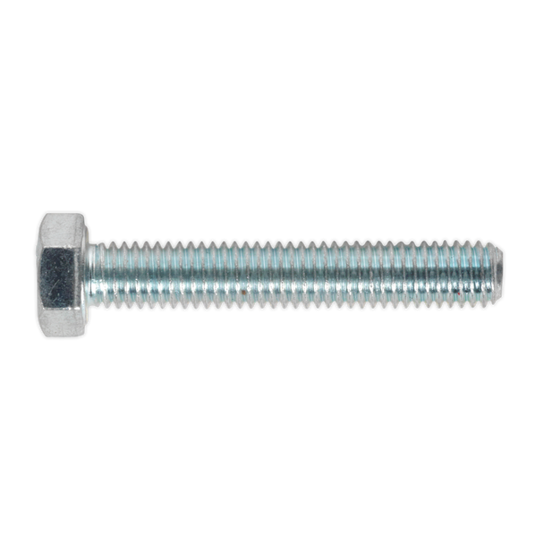 Sealey SS530 ⏐ 8.8 Zinc Plated HT Setscrew M5 x 30mm, DIN 933 - Pack of 50
