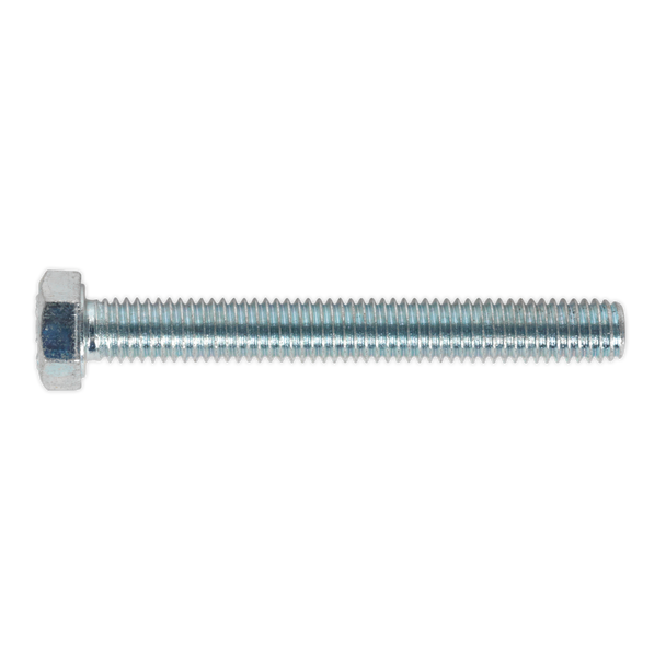 Sealey SS540 ⏐ 8.8 Zinc Plated HT Setscrew M5 x 40mm, DIN 933 - Pack of 50