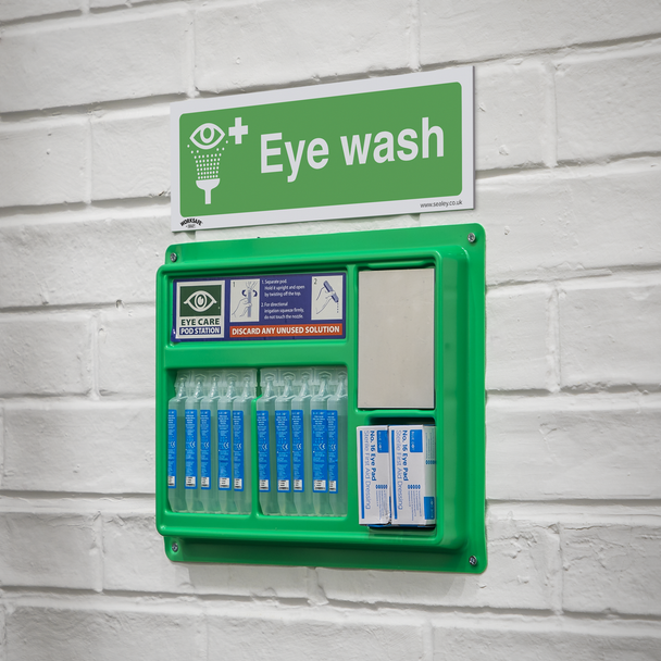 Sealey SS58P1 ⏐ Worksafe® Eye Wash Safety Sign - Rigid Plastic