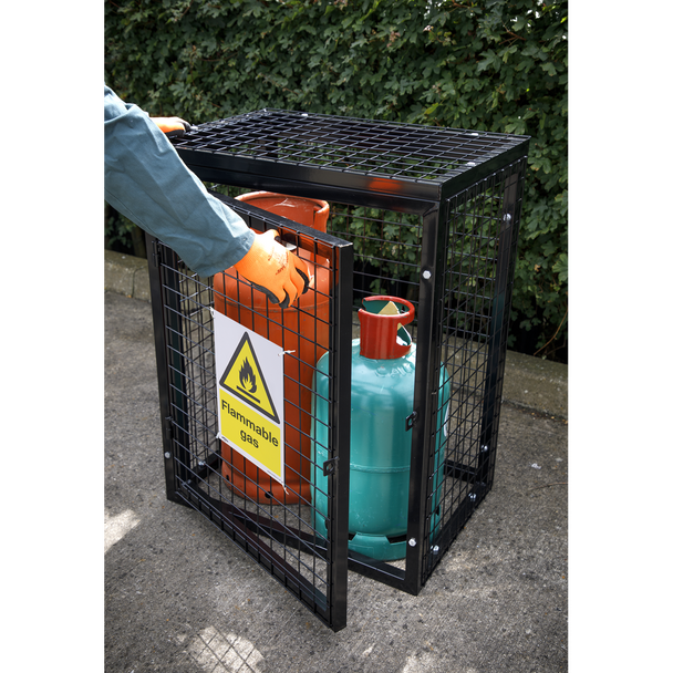 Sealey SS59V1 ⏐ Worksafe® Flammable Gas Safety Sign - Self-Adhesive Vinyl