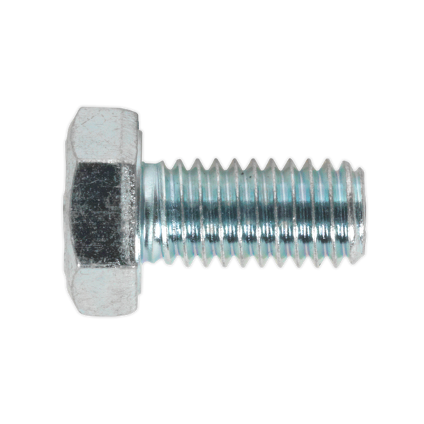 Sealey SS612 ⏐ 8.8 Zinc Plated HT Setscrew M6 x 12mm, DIN 933 - Pack of 50