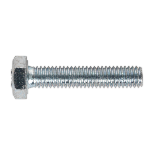 Sealey SS630 ⏐ 8.8 Zinc Plated HT Setscrew M6 x 30mm, DIN 933 - Pack of 50