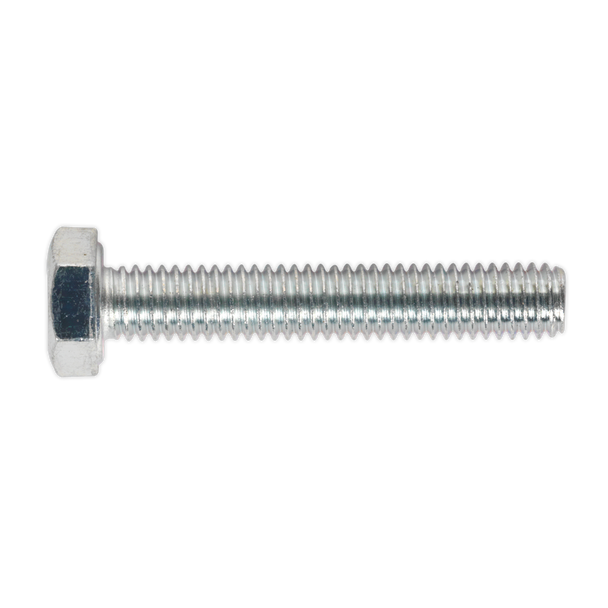 Sealey SS635 ⏐ 8.8 Zinc Plated HT Setscrew M6 x 35mm, DIN 933 - Pack of 50
