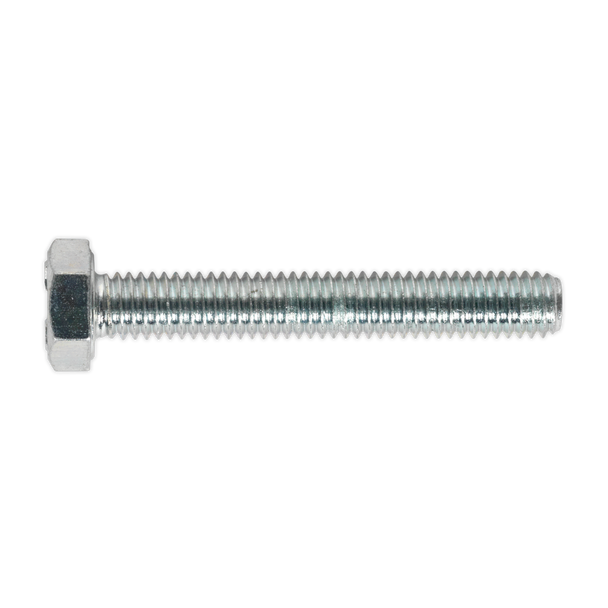 Sealey SS640 ⏐ 8.8 Zinc Plated HT Setscrew M6 x 40mm, DIN 933 - Pack of 50