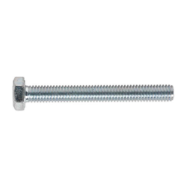 Sealey SS650 ⏐ 8.8 Zinc Plated HT Setscrew M6 x 50mm, DIN 933 - Pack of 50