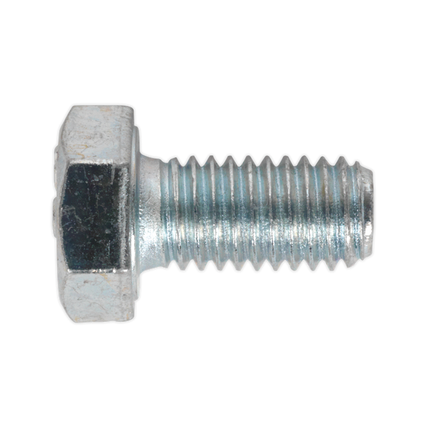 Sealey SS816 ⏐ 8.8 Zinc Plated HT Setscrew M8 x 16mm, DIN 933 - Pack of 50