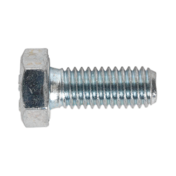 Sealey SS820 ⏐ 8.8 Zinc Plated HT Setscrew M8 x 20mm, DIN 933 - Pack of 50