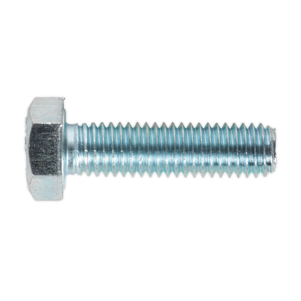 Sealey SS830 ⏐ 8.8 Zinc Plated HT Setscrew M8 x 30mm, DIN 933 - Pack of 50