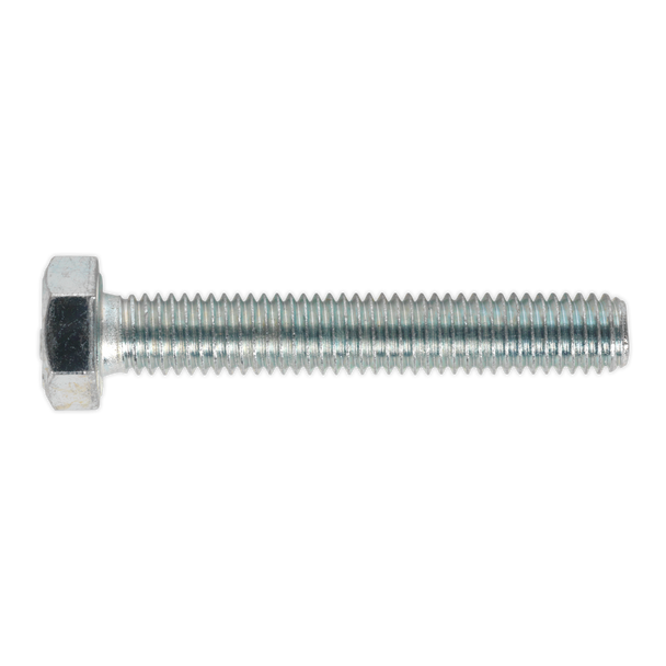 Sealey SS850 ⏐ 8.8 Zinc Plated HT Setscrew M8 x 50mm, DIN 933 - Pack of 50