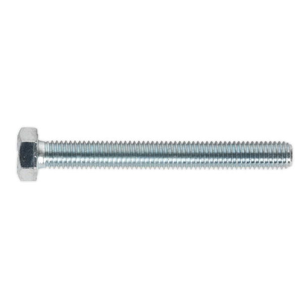 Sealey SS870 ⏐ 8.8 Zinc Plated HT Setscrew M8 x 70mm, DIN 933 - Pack of 25
