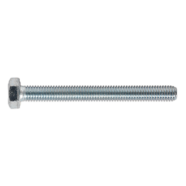 Sealey SS875 ⏐ 8.8 Zinc Plated HT Setscrew M8 x 75mm, DIN 933 - Pack of 25