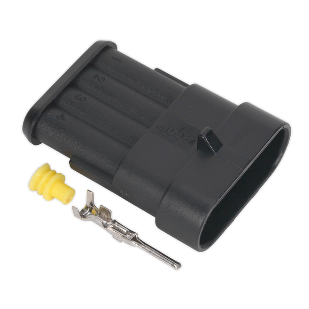 Sealey SSC4M ⏐ 4-Way Superseal Male Connector - Pack of 3