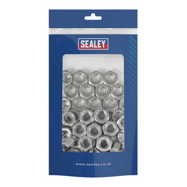 Sealey SSN10 ⏐ Stainless Steel Nut M10 A2, DIN 934 - Pack of 50