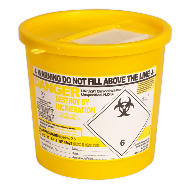 Sealey SSP250 ⏐ Sharps Bin 2.5L