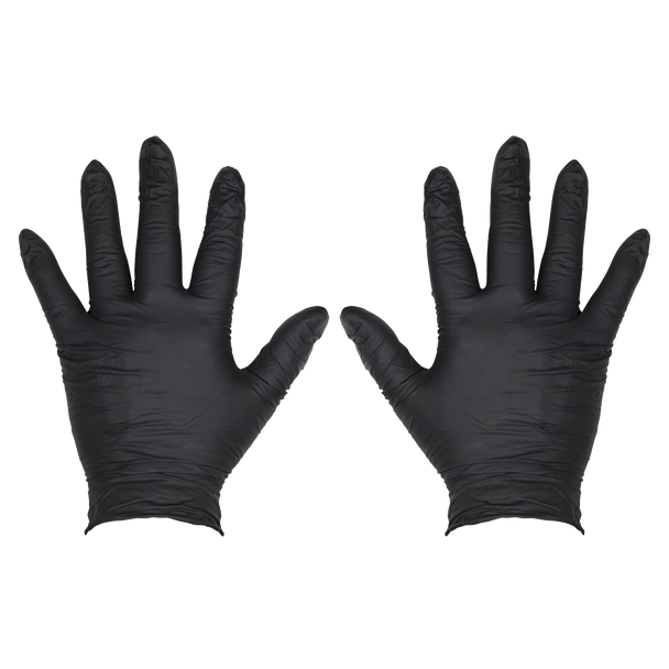 Sealey SSP60L ⏐ Extra-Thick Powder-Free Disposable Nitrile Gloves, Large - Pack of 100