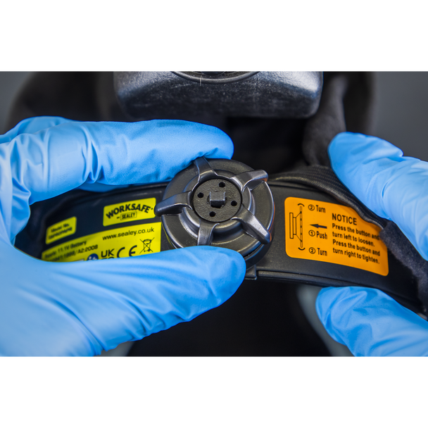 Sealey SSP80PAPR ⏐ Worksafe® Deluxe Face Shield with Powered Air Purifying Respirator (PAPR)