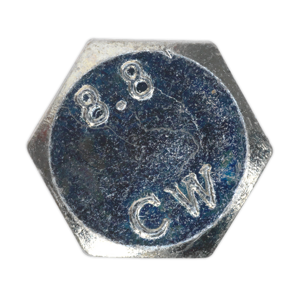 Sealey SS425 ⏐ 8.8 Zinc Plated HT Setscrew M4 x 25mm, DIN 933 - Pack of 50