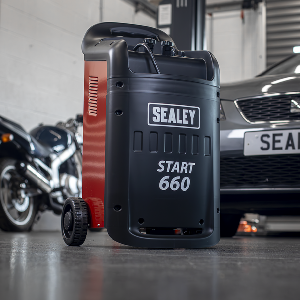 Sealey START660 ⏐ 12/24V Starter/Charger 660/100A 230V
