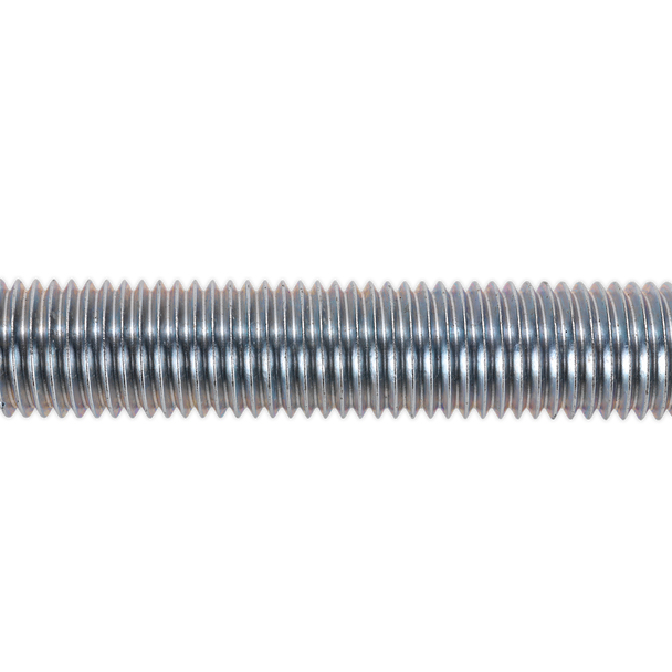 Sealey STUD24 ⏐ Zinc Plated Threaded Rod M24 x 1m - Pack of 2
