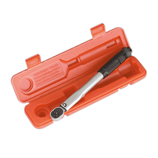 Sealey STW101 ⏐ Premier Calibrated Micrometer Style Torque Wrench 1/4"Sq Drive 5-25Nm