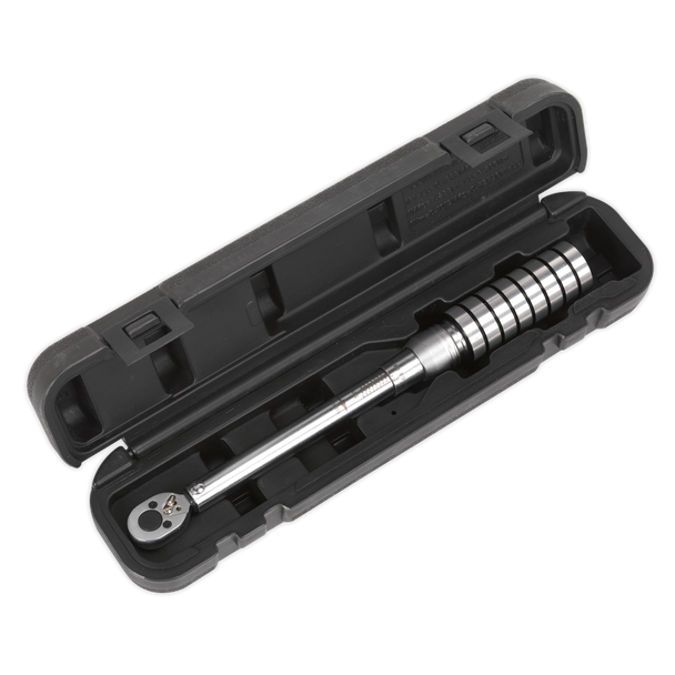 Sealey STW701 ⏐ Premier Calibrated Micrometer Style Torque Wrench 1/4"Sq Drive 4-20Nm