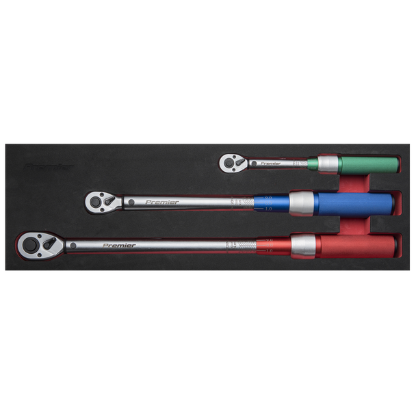 Sealey STW900SET ⏐ Premier Calibrated Micrometer Torque Wrench Set 3pc