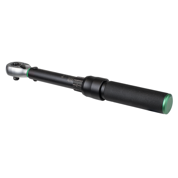 Sealey STW901B ⏐ Torque Wrench Micrometer 1/4"Sq Drive Calibrated 5-25Nm - Premier Black