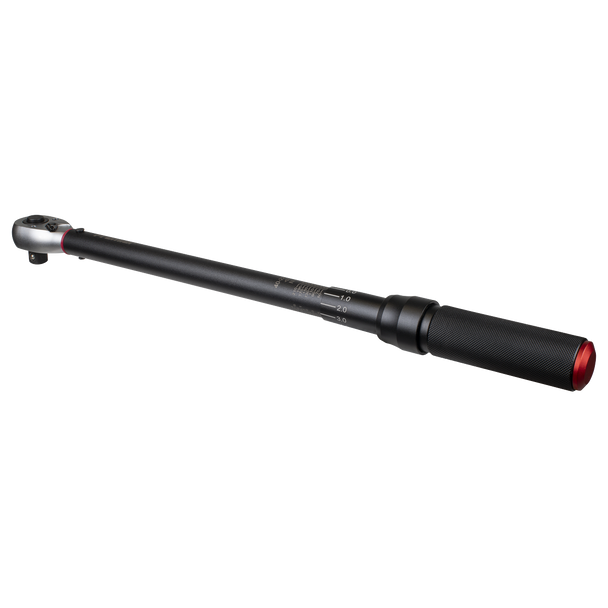 Sealey STW904B ⏐ Torque Wrench Micrometer 1/2"Sq Drive Calibrated 40-220Nm - Premier Black