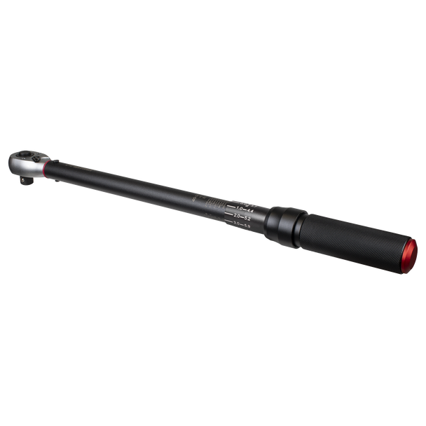 Sealey STW904B ⏐ Torque Wrench Micrometer 1/2"Sq Drive Calibrated 40-220Nm - Premier Black