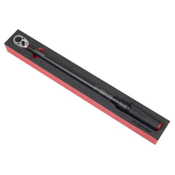 Sealey STW905B ⏐ Torque Wrench Micrometer 1/2"Sq Drive Calibrated 60-330Nm - Premier Black