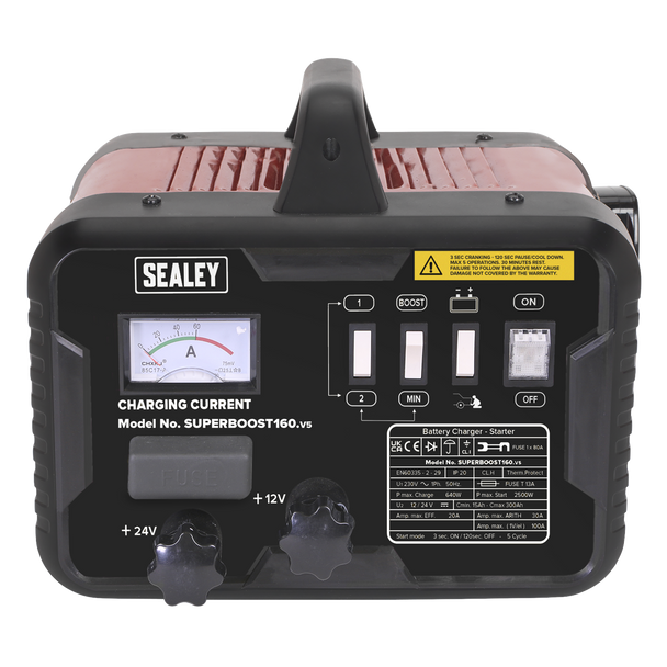 Sealey SUPERBOOST160 ⏐ 12/24V Starter/Charger 160/30Amp 230V