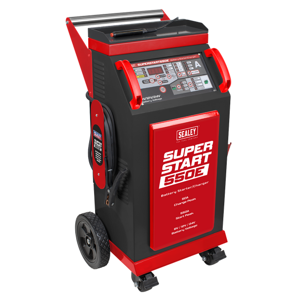 Sealey SUPERSTART550E ⏐ 6/12/24V Battery Starter/Charger 550A