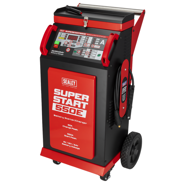 Sealey SUPERSTART550E ⏐ 6/12/24V Battery Starter/Charger 550A