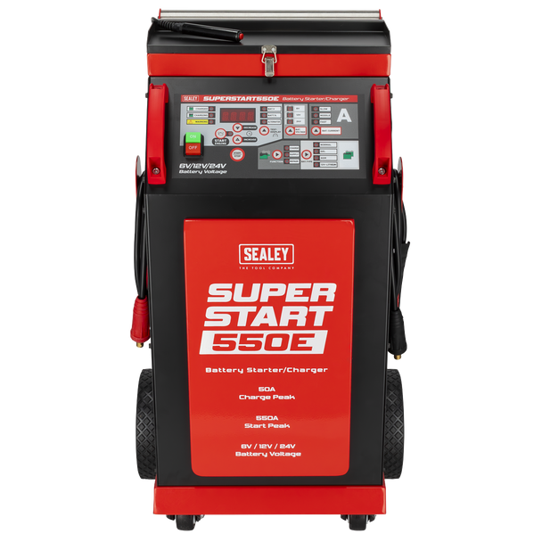 Sealey SUPERSTART550E ⏐ 6/12/24V Battery Starter/Charger 550A