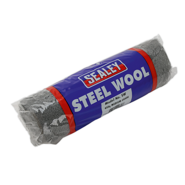 Sealey SW1 ⏐ Steel Wire Wool #1 Medium Grade 450g