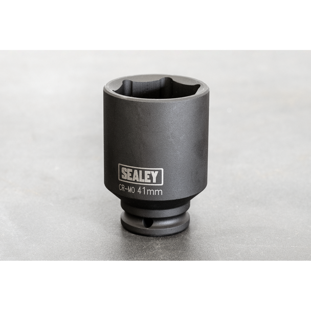 Sealey SX007 ⏐ Premier Deep Impact Socket 1/2"Sq Drive 41mm