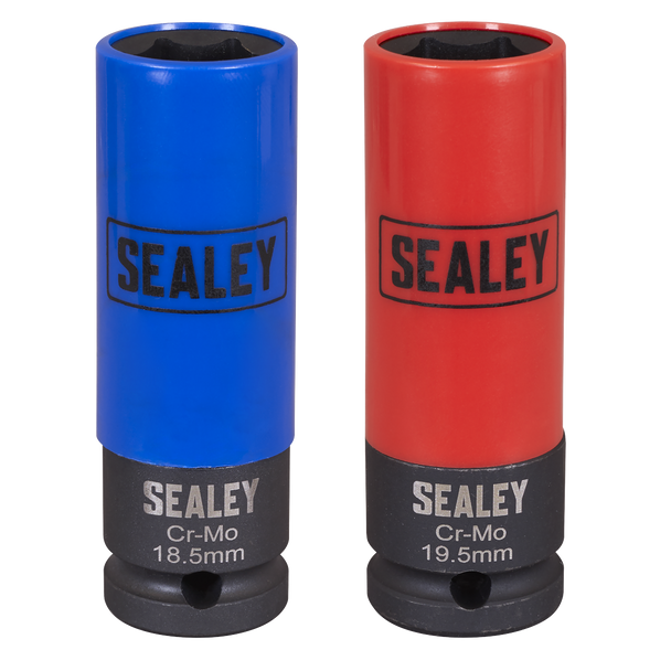 Sealey SX01819 ⏐ Alloy Wheel Impact Socket Set 1/2"Sq Drive 2pc
