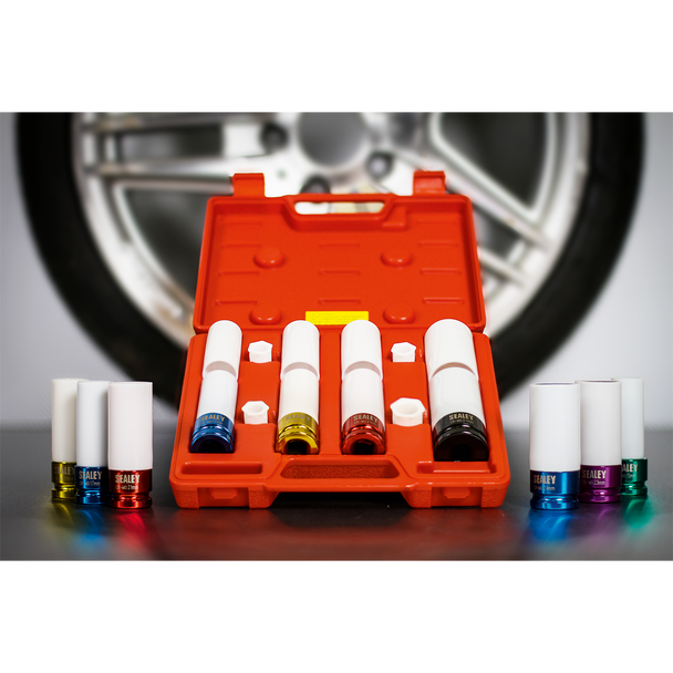 Sealey SX030 ⏐ Alloy Wheel Impact Socket Set 1/2"Sq Drive 4pc