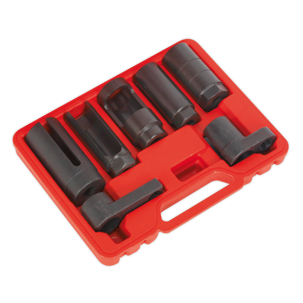 Sealey SX032 ⏐ Oxygen Sensor Socket Set 3/8" & 1/2"Sq Drive 7pc