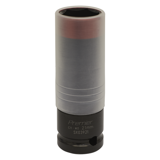 Sealey SX03921 ⏐ Premier Alloy Wheel Ultra-Power Impact Socket 1/2"Sq Drive 21mm