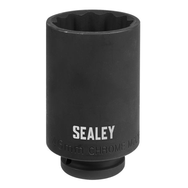 Sealey SX046 ⏐ Impact Socket 1/2"Sq Drive 12-Point 46mm